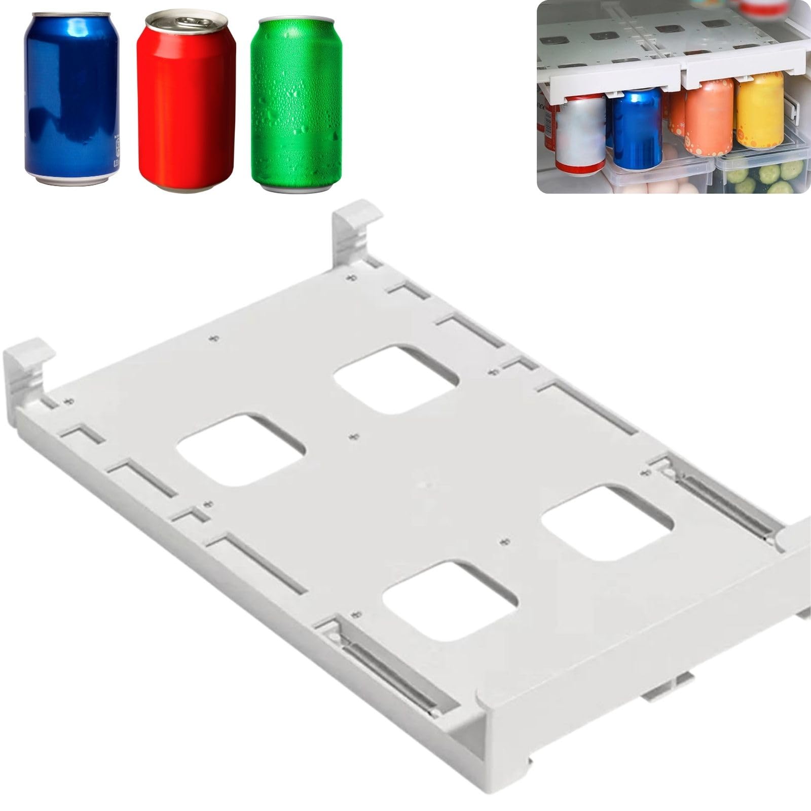 Amazon｜geneX 缶ストッカー 冷蔵庫 冷蔵庫収納 缶収納ラック 冷蔵庫