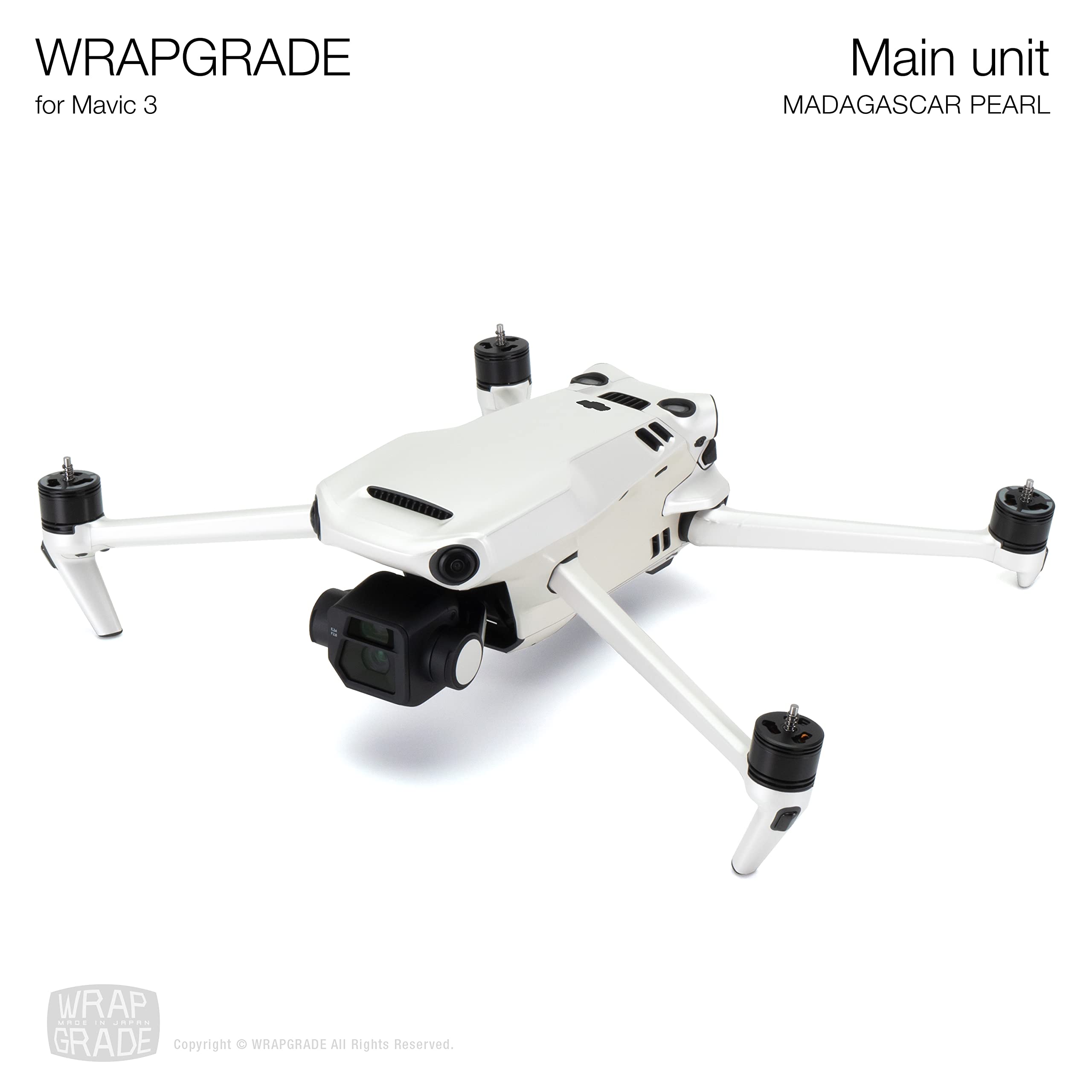 Skin Stickers Compatible with DJI Mavic 3 Pro Full Wrap (MADAGASCAR PEARL), Madagascar Pearl / Pro - Image 2