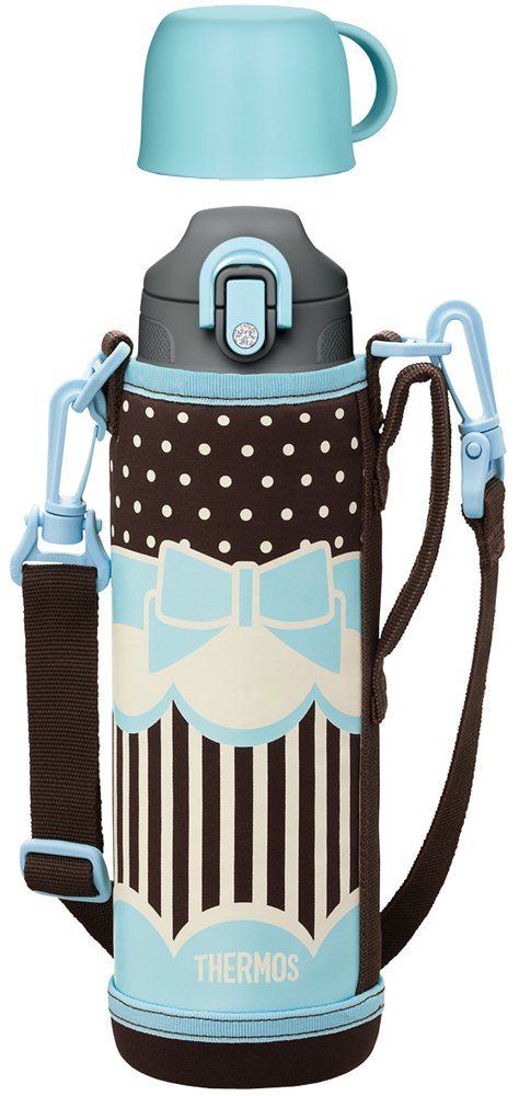 THERMOS vacío Aislamiento Botella 2VÍAS 1.03L / 1,0 l de la Cinta Azul FHO-1000WF RBBL