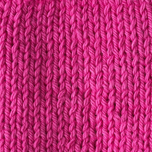 Image of Lily Sugar 'N Cream Super Size Solid Yarn, 4oz, Gauge 4 Medium, 100% Cotton - Hot Pink - Machine Wash & Dry