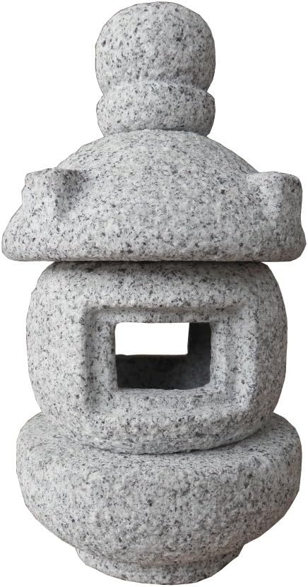Real Japanese Stone Lantern MISAKIGATA Made by Japanese Artisans