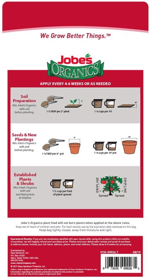 Jobe’s Organics 09026 Fertilizer, 4 lb