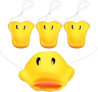 4PCS Duck Bill Beak Nose Duck Bill Masks Cosplay Props Animal Nose Mask Fancy Duck Masquerade Masks Duck Costumes Accessory for Cosplay, Yellow, YBZ-02