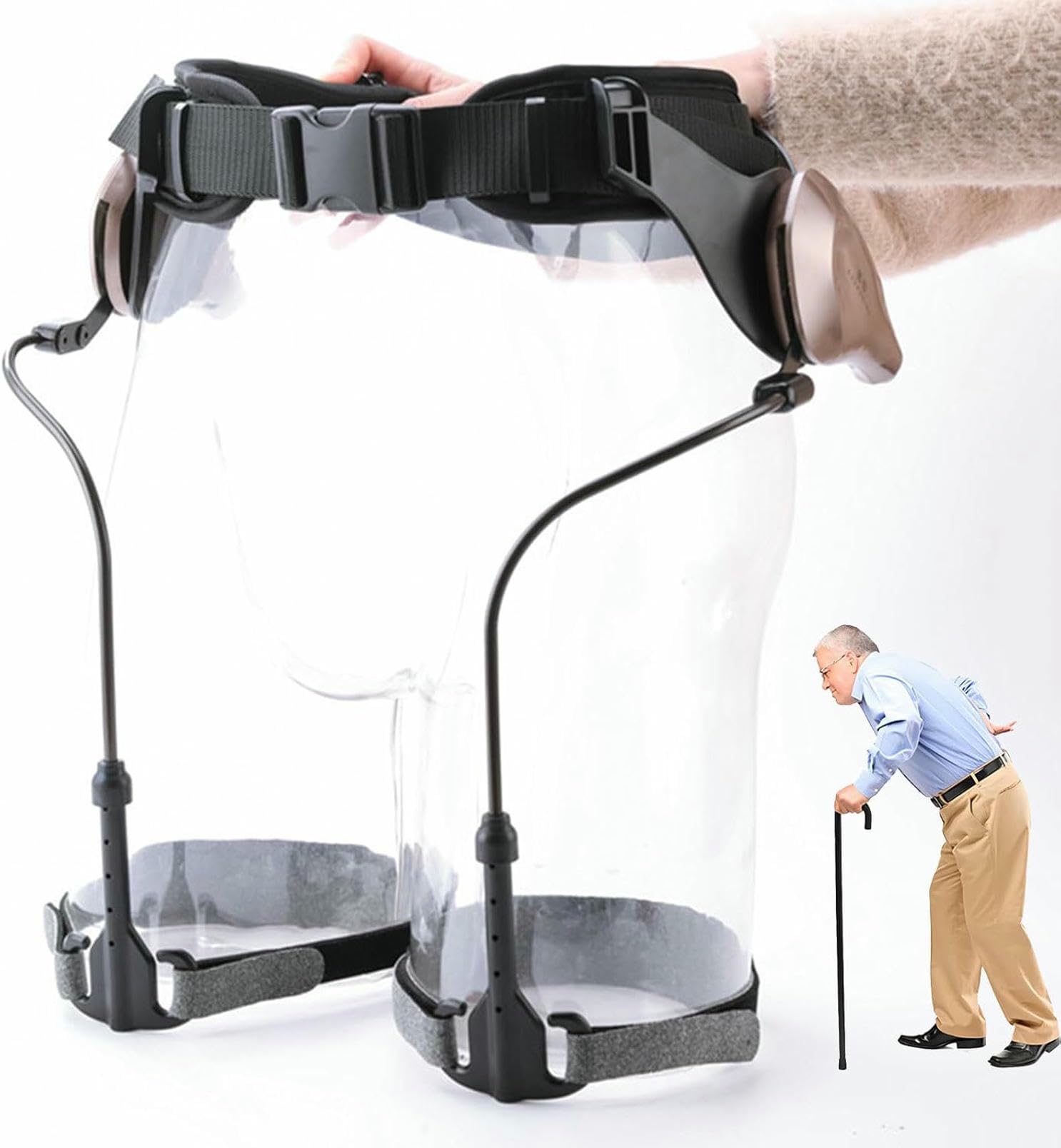 Ayuda para Caminar con Exoesqueleto, Equipo De Entrenamiento De Rehabilitación De Miembros Inferiores, Ayuda para Caminar con Exoesqueleto Ajustable