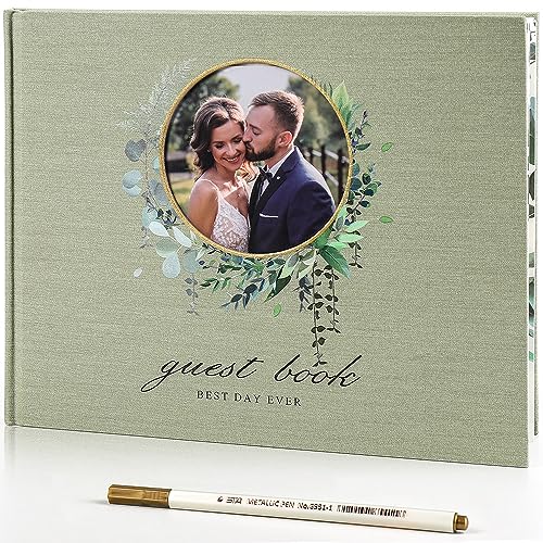 Image of molekaus Wedding Guest Book Hardcover 8 inch x 10 inch,100 Pages