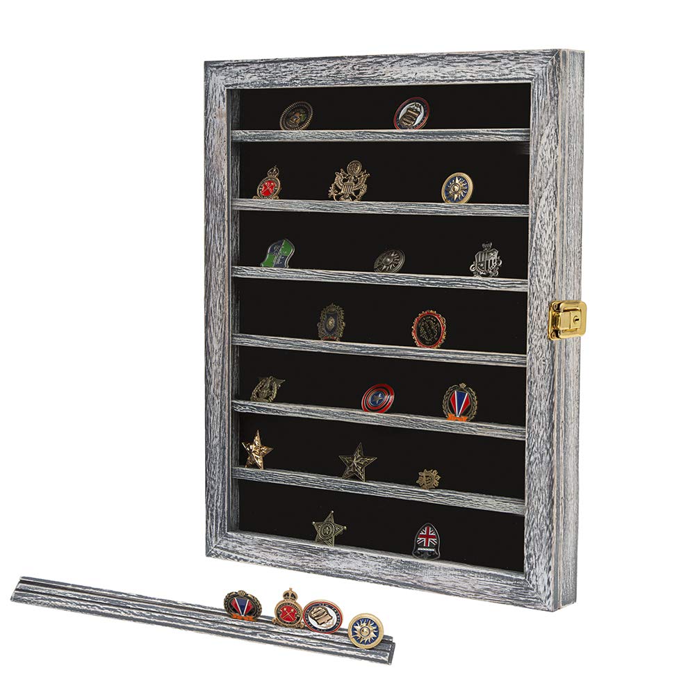 Buy Challenge Coin Display Case Lockable Wood Rack Holder