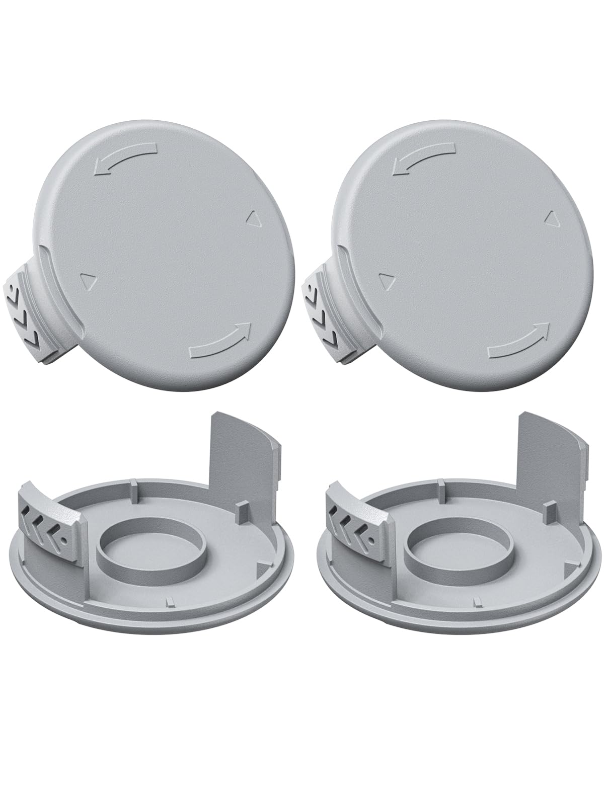 4 Couvercles de Capuchon de Bobine pour Ryobi One+ 18V, 24V, 40V Tondeuses, couvercles de bobine de coupe-bordure compatibles avec Ryobi AC14RL3A - 1