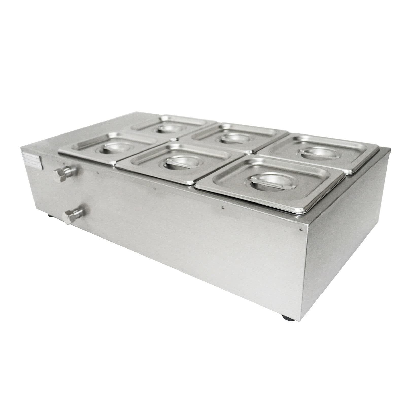 Macchina per fusione di cioccolato, 1000 W, 6 crogioli – 220 V, macchina per fusione di cioccolato, fusione di cioccolato, in acciaio inox, a bagnomaria, pentola per la cottura del latte, crema
