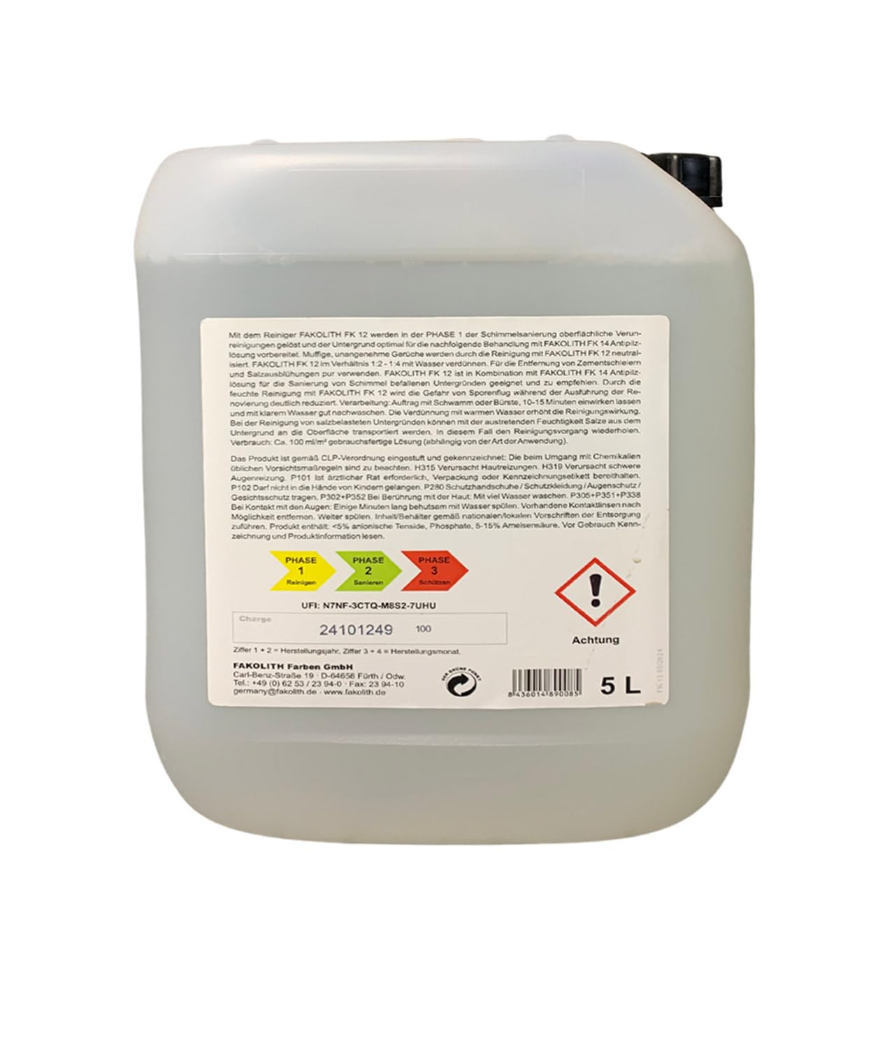 Fakolith FK 12 Schimmeldesinfektion 5 Liter Kanister