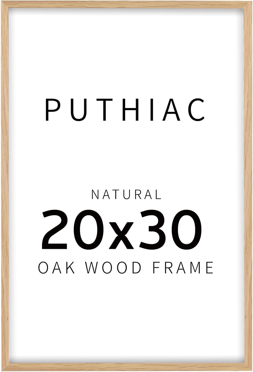 puthiac 20x30 Oak Wood Picture Frame -20"x30" Poster Frames for Wall, 20x30 Picture Frames, 20 x 30 Picture Frame, 20 x 30 Frames for Wall(1 Pack, Beige) Beige-1P 20x30