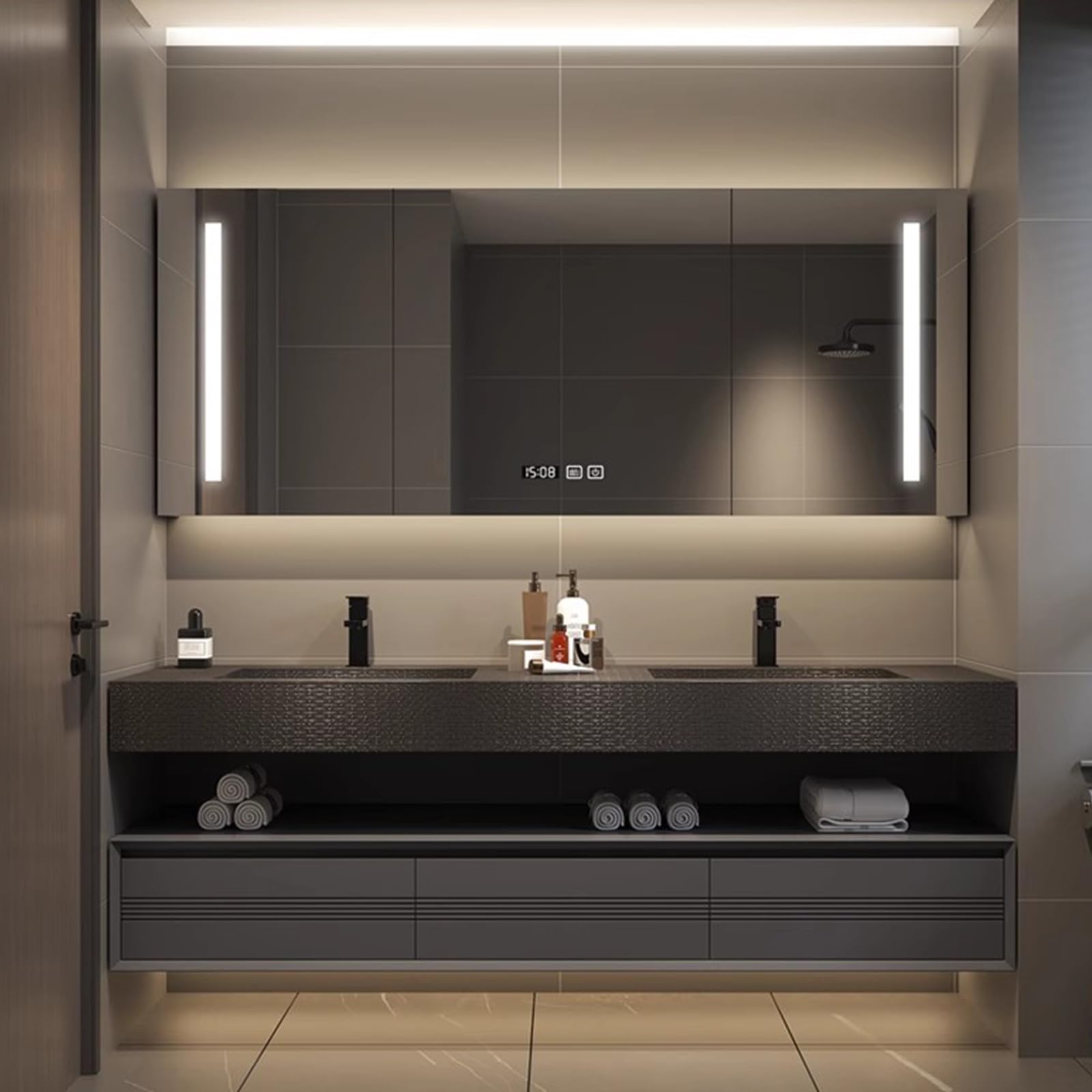 Amazon.com: TIZAZO 72IN Bathroom Vanity with Double Sink