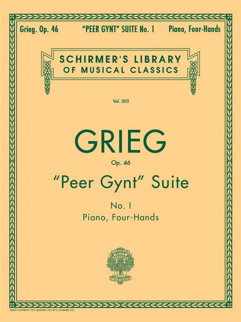 ""Peer Gynt"" Suite No. 1, Op. 46: Piano Duet by Edvard Grieg (English) Paperback
