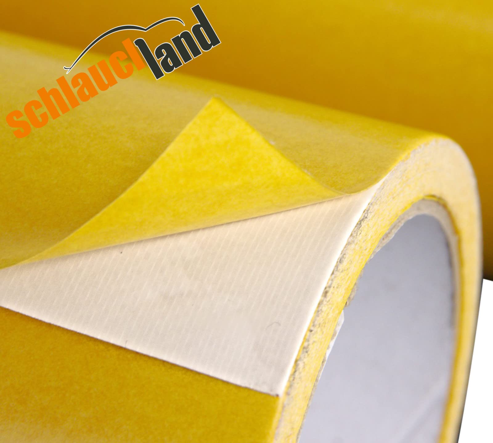 Schlauchland 1 Stück Doppelseitiges Klebeband 10 Meter x 100 cm Gewebe verstärkt | PROTECTOX | Klebematte Klebefolie Profi Qualität doppelseitig Teppich PVC | VIELE GRÖSSEN | PREMIUM