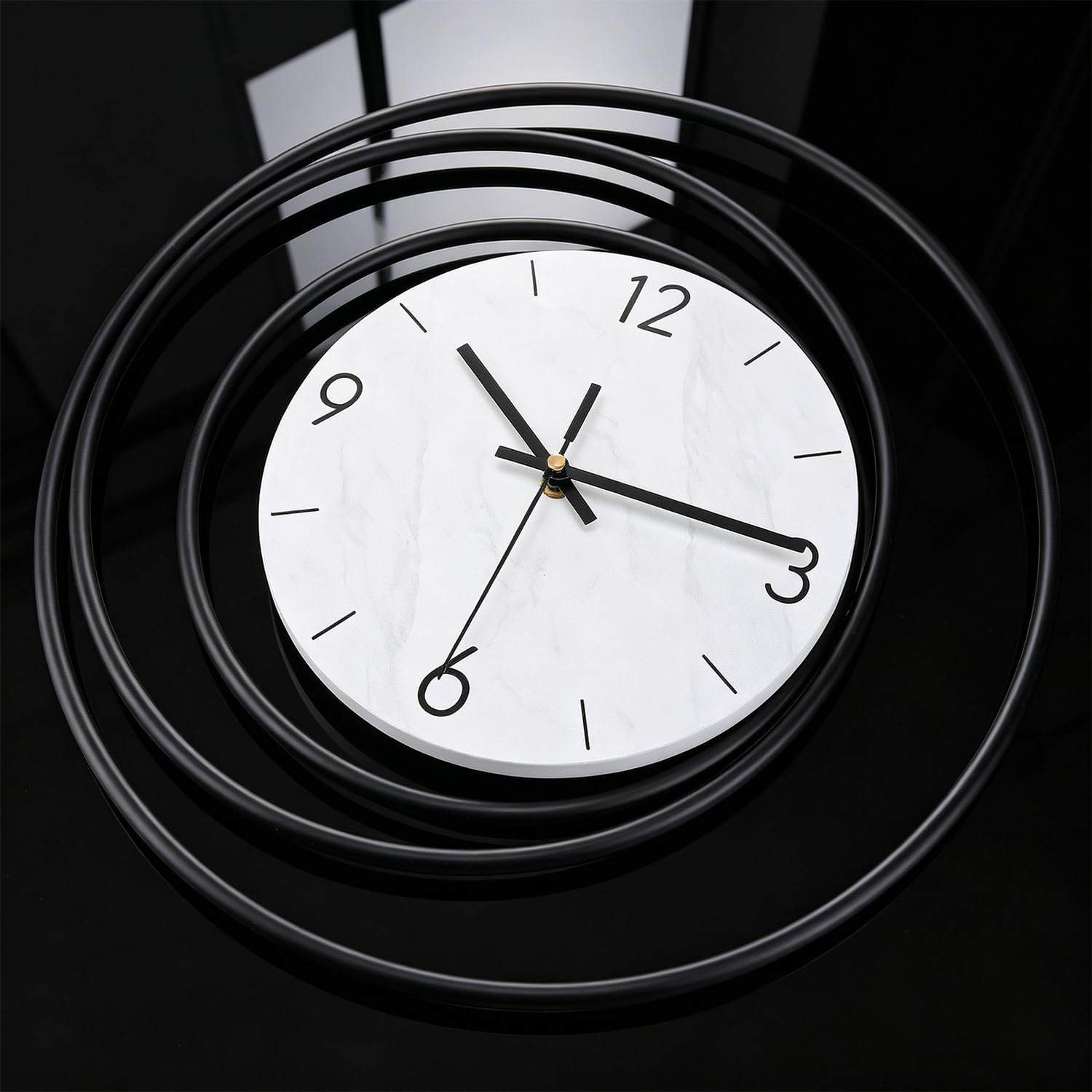 Dankeit Orologio da parete decorativo, silenzioso senza ticchettio, movimento al quarzo di qualità, funzionamento a batteria, grandi orologi da parete per soggiorno, cucina, casa, bagno, camera da