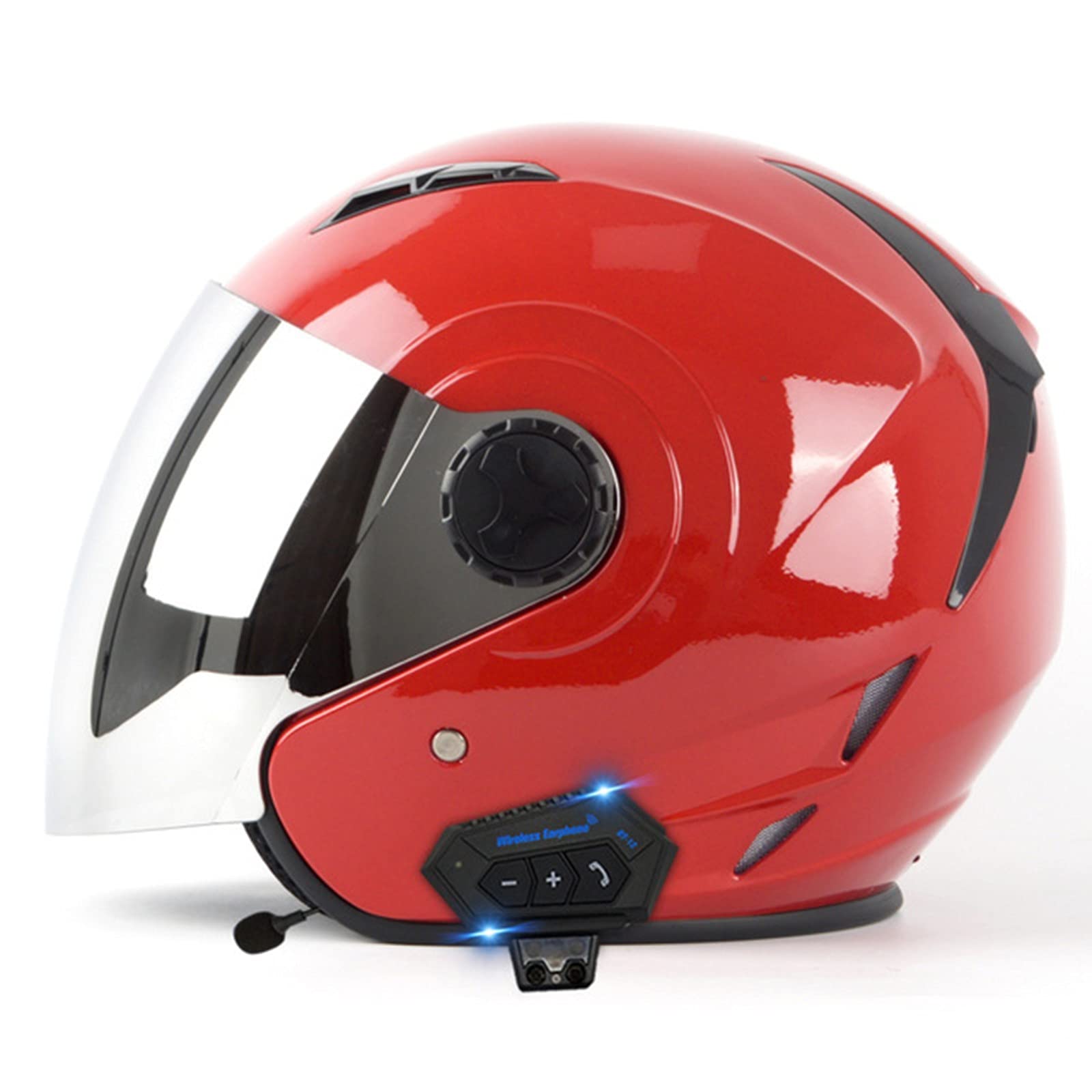 Opklapbare Motorhelmen Bluetooth DOT/ECE Goedgekeurd Geïntegreerde Modulaire Motorhelm Met Dubbele Vizieren Modulaire Motorhelm Voor Mannen Vrouwen Volwassen B,XXL