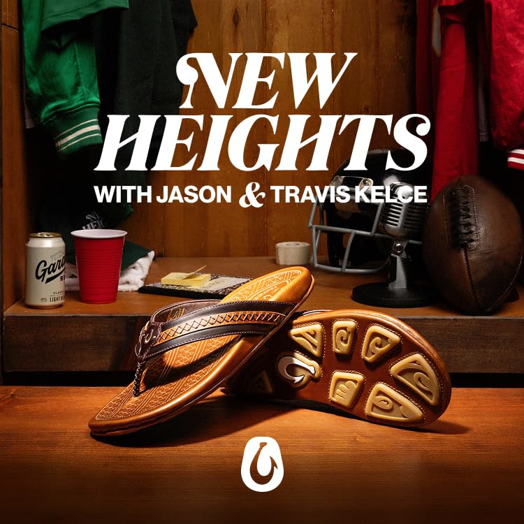 Image of OluKai Mea Ola Nu'u Men's Sandals, New Heights Jason & Travis Kelce Collab