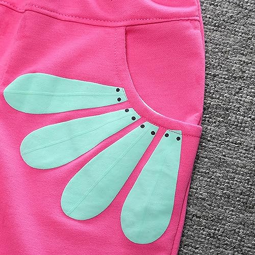 Girls Fall Winter Clothes Long Sleeve Daisy Print Pullover Crew Neck Sweater Top + Double Pocket Pants Outfits2