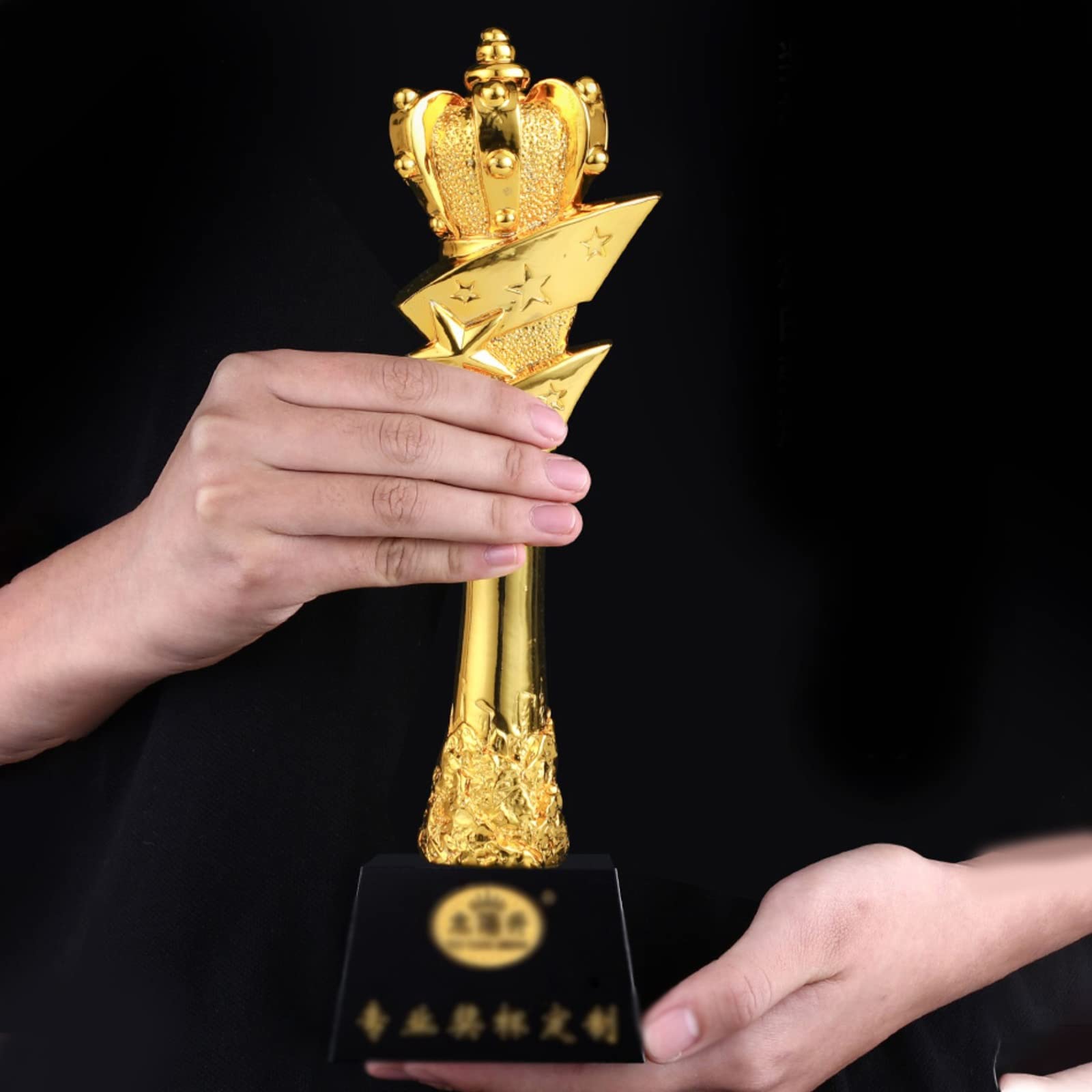 Trophée De La Couronne Trophée d'or Cadeau De Récompense De Réunion Annuelle Trophée D'excellent Employé Emballage De Boîte-Cadeau