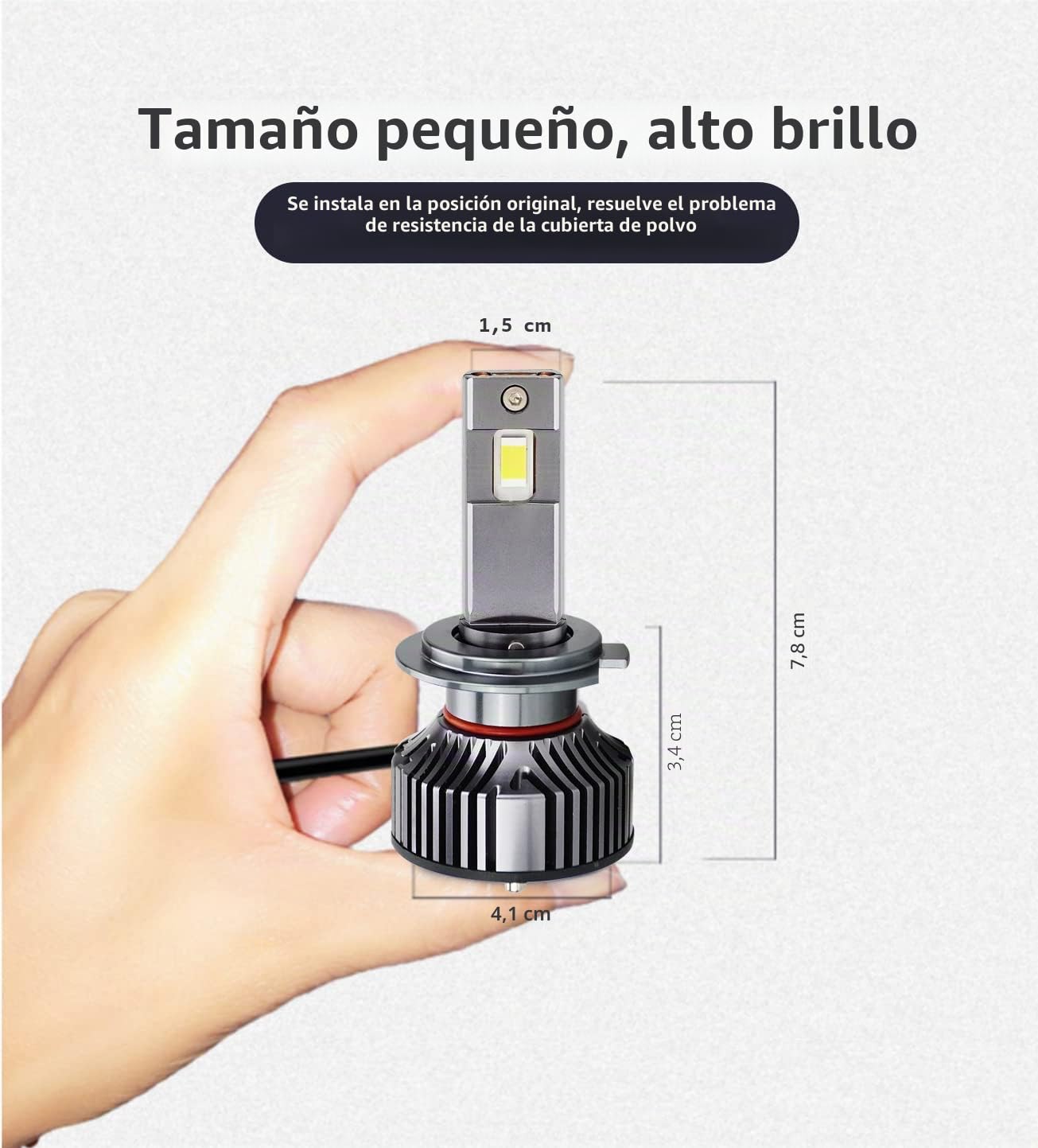 D-Lumina Bombilla H7 LED Canbus 120W 20000LM Lámpara automática para automóvil Lámpara de conversión de Luces 6000K - 2 años de garantía, 2 Piezas