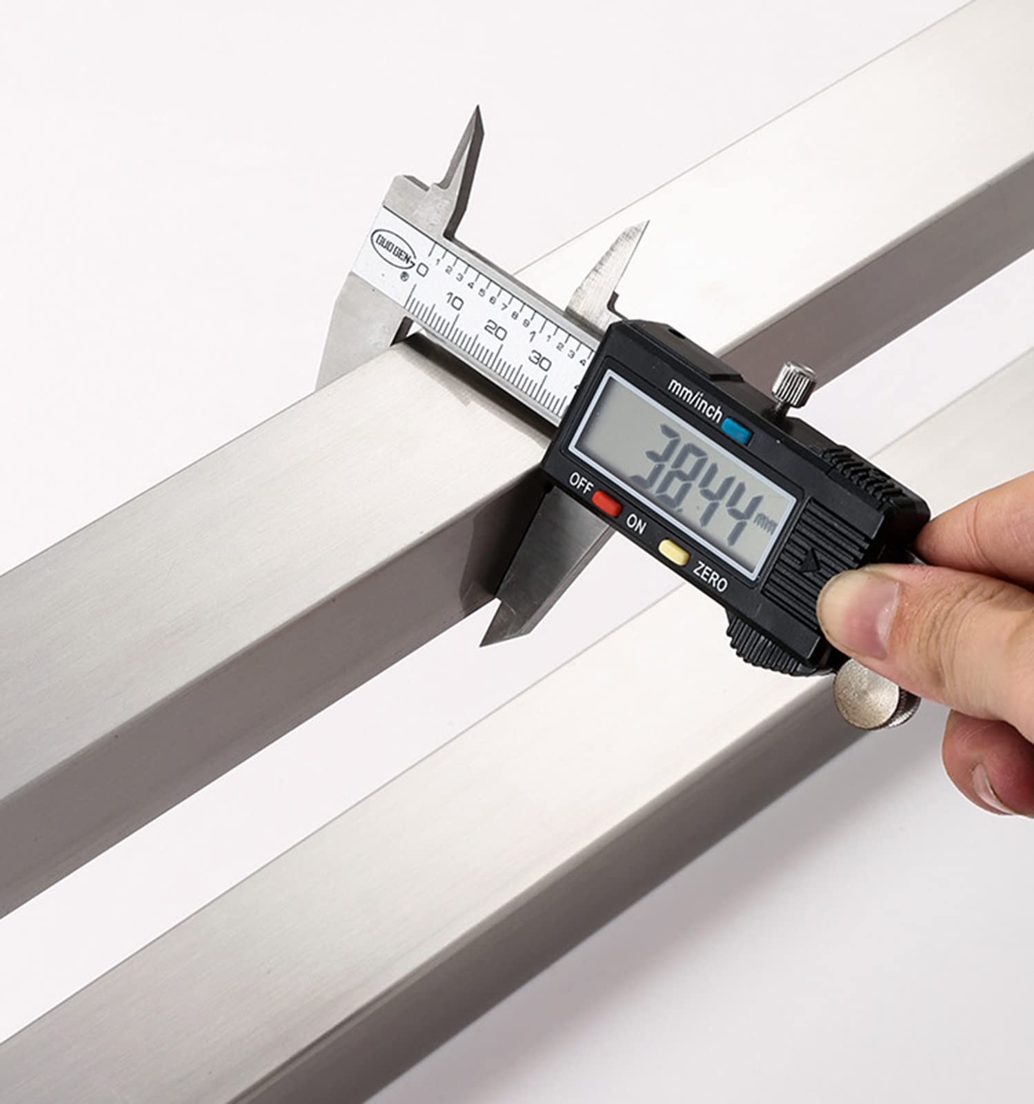 Türgriff mit abgerundeten Ecken für Glastüren, quadratischer Zuggriff (13/17/21/25 Zoll), Türgriffe aus gebürstetem Edelstahl, doppelseitige Innentürstangen, Silber – 32,