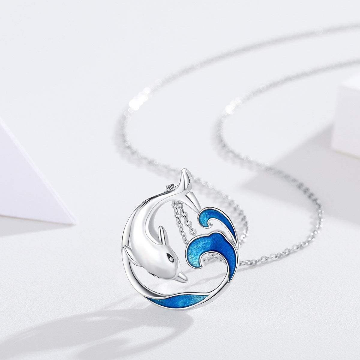 REDSUN Faultier/Koala/Hase/Schmetterlings Kette 925 Sterling Silber Herz Tiere Anhänger Damen Mädchen Tiere Schmuck Hypoallergen Geschenk für Freundin Mutter Tochter Geburtstag Valentinstag