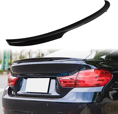 Alerón negro brillante 2014-2020 compatible con BMW Serie 4 Gran Coupe Fastback F36 4 puertas modelo 420i 428i 430i 435i 440i xDrive tapa de