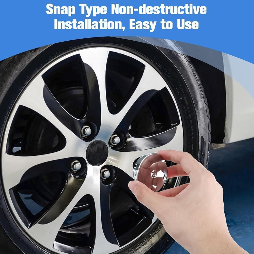 4 Coprimozzi Per Maserati Ghibli, Levante, Quattroporte - Diametro 60mm, Antiruggine E Impermeabili - Foto 5