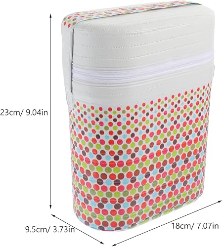 Miniatura 3 de Calentador de agua portátil con doble compartimento y bolsa térmica para leche materna, calentador de botellas de viaje con bonito diseño de oso,