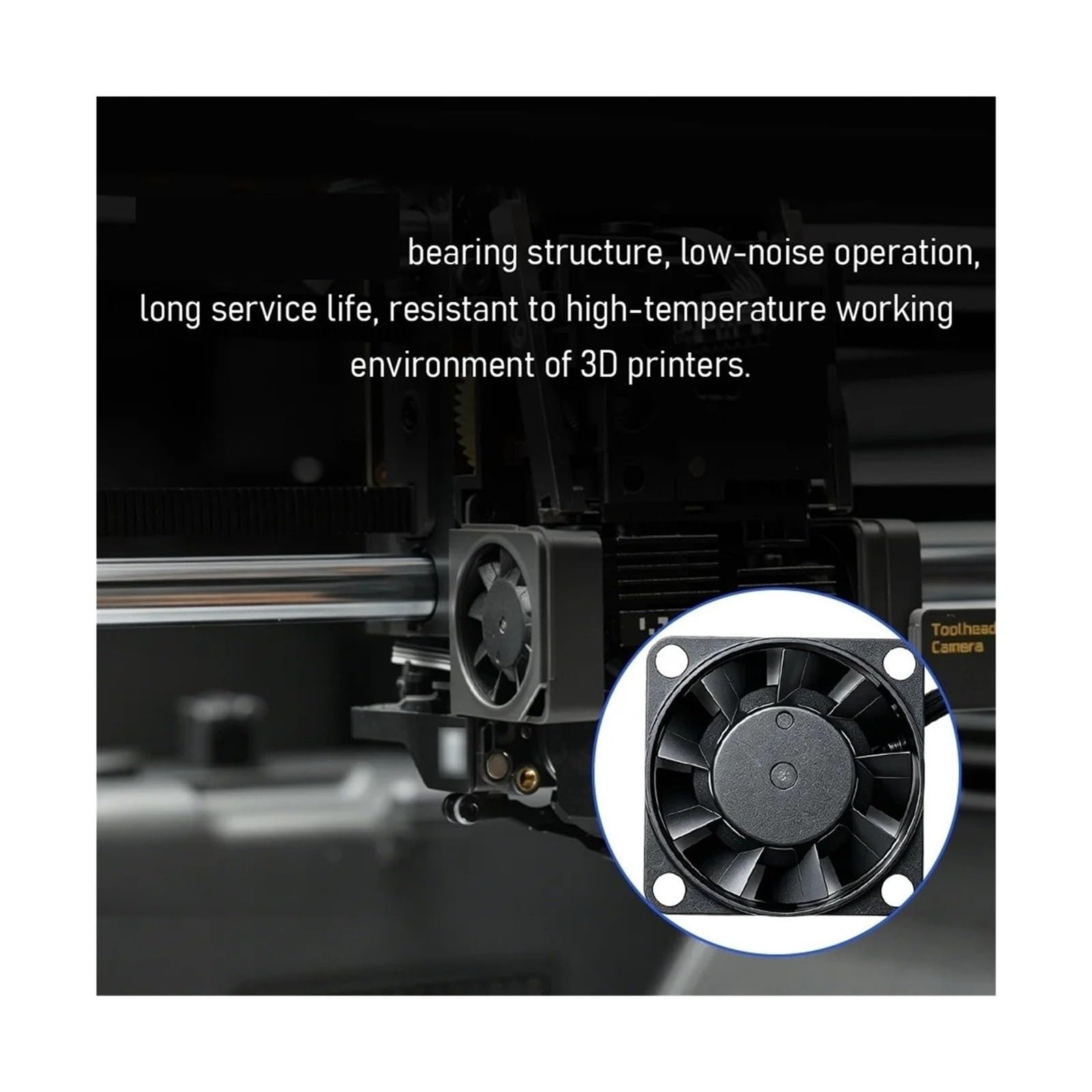 Aixinong1 Wentylator chłodzący Hotend do drukarki 3D Lab X2D, aktualizacja rozpraszania ciepła(2 pcs)