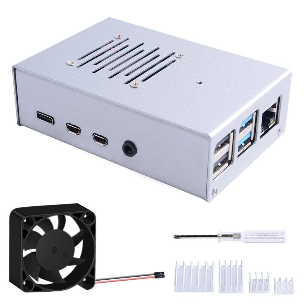 Buy GeeekPi Raspberry Pi 4 Case with Fan 40x40x10mm, Raspberry Pi 4