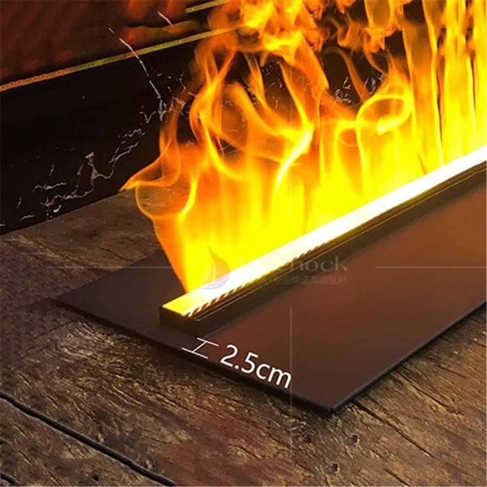 Camino Elettrico Camino Elettrico semicircolare, Camino ad Arco ad atomizzazione da Incasso, Camino Moderno Decorativo a Vapore acqueo Camino(60cm)
