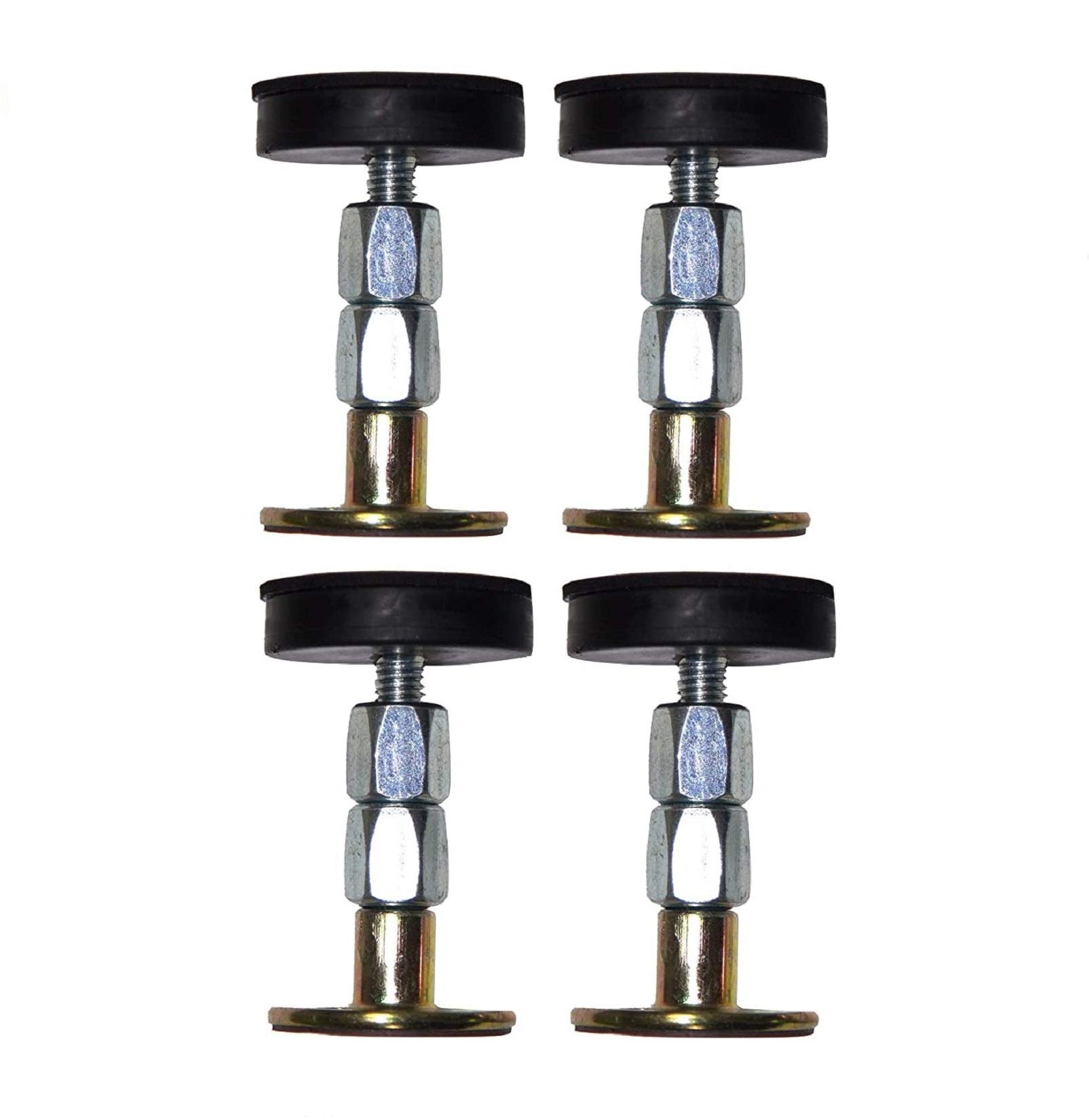 4PCS Adjustable Threaded Bed Frame Anti-Shake Tool for Bed,Bedside Anti-Shake Fixer Headboards Prevent loosening Bed Squeaky Bed Support feet Prevent Rocking Headboard Stoppers (64-87MM)