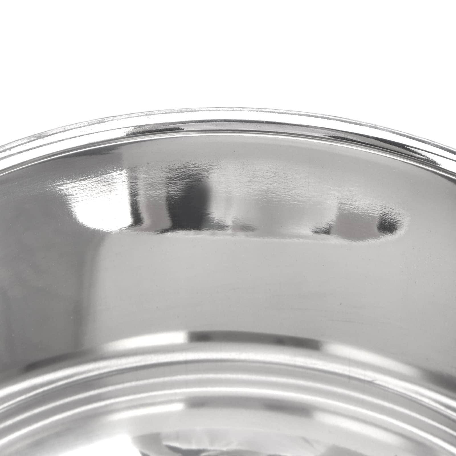 Porta Pranzo Lunch Box in Acciaio Inox, 1,3 L Box Ermetico con Maniglia, Portavivande Termico per Pranzi a Lavoro, Picnic, Ø 17 x 14 cm Argento