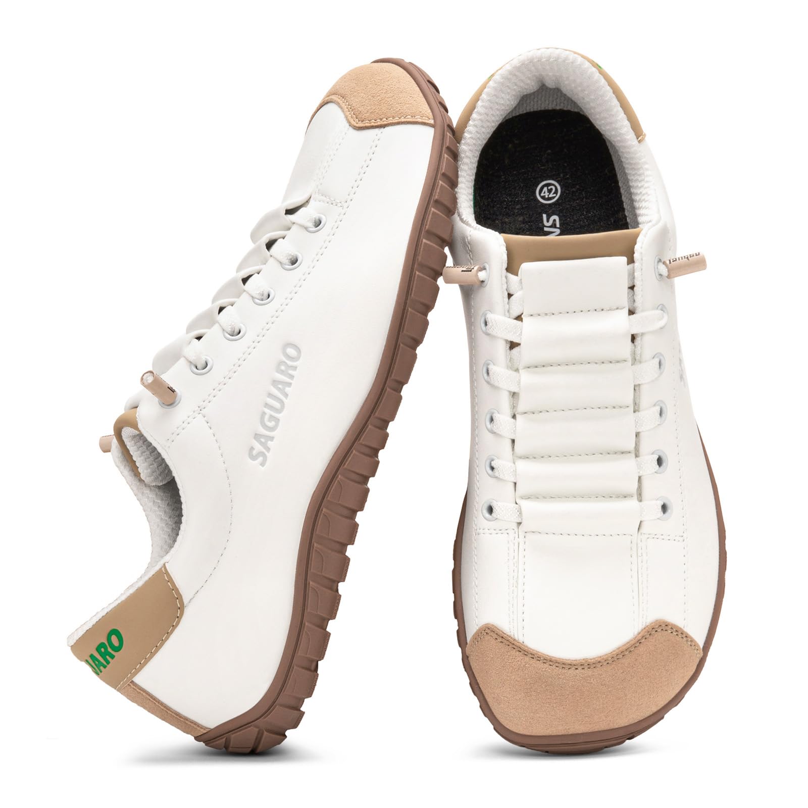 SAGUARO Unisex Barfußschuhe Breit Minimalistische Sneaker mit Zero Drop Sohle für Alltag, Arbeit, Freizeit und Reisen,Gr.36-48