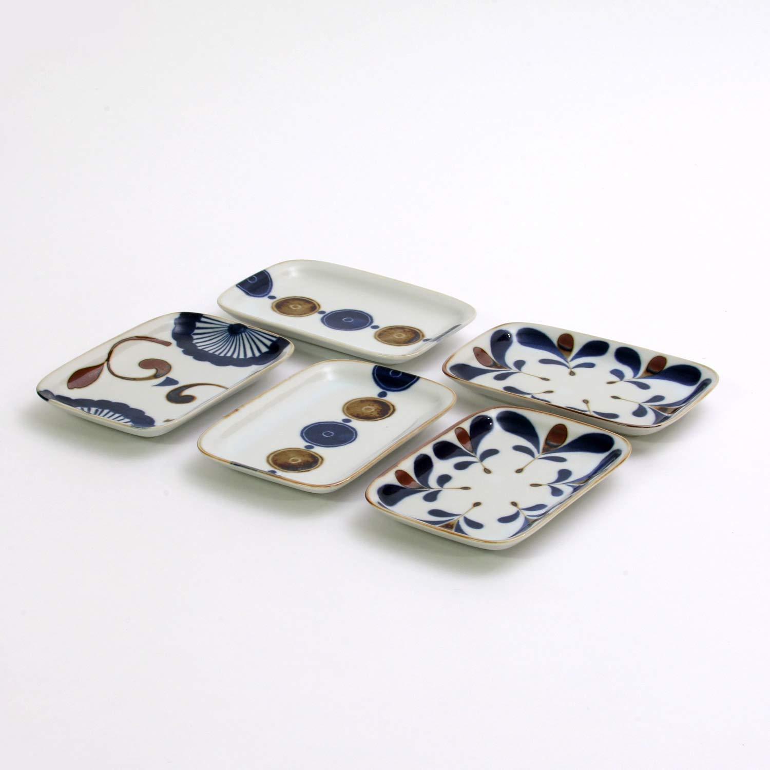 Amazon.co.jp: ブルーム 長皿 南風 16.5×11cm 長角皿揃 16644 : ホーム