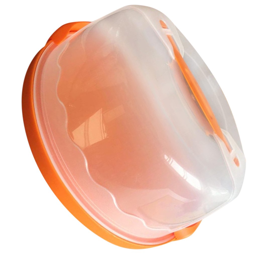 Portable Cake Cupcake Dessert Pretension Box Carrier Storage Container - Orange, 23x30x13cm