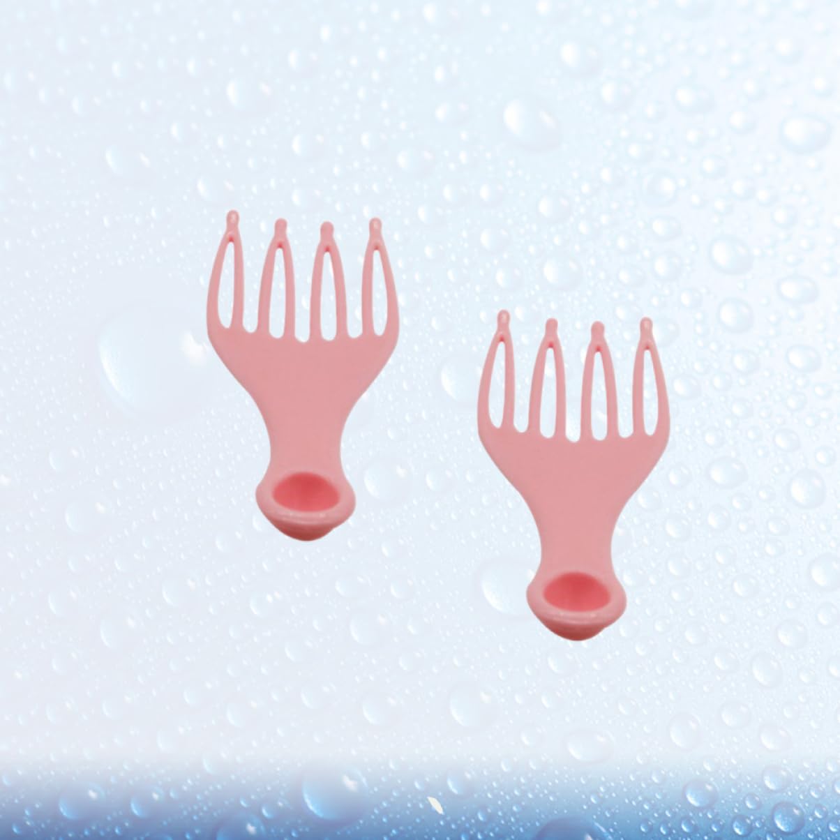 GOOHOCHY 2pcs Head Massage Claw Head Massager Scratch Head Grabber Hair Perm Neck Tray Head Scratcher Massage Handheld Massager Comb Massager Head Hair Scratcher Comb Head Scratcher Pink