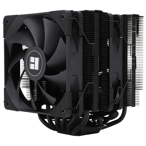 Thermalright PA120 Enfriador de aire de CPU negro Torres duales Tecnología AGHP 6 heatpipes, con ventilador TL-C12B PWM refrigeración por aire para