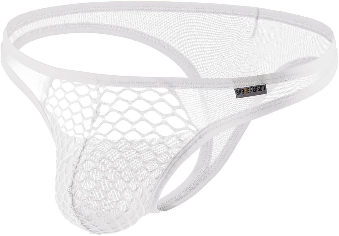 MuscleMate Men's Thong G-String Underwear, Men's Mesh Thong Underwear, Men's Thong Tanga Underpants.