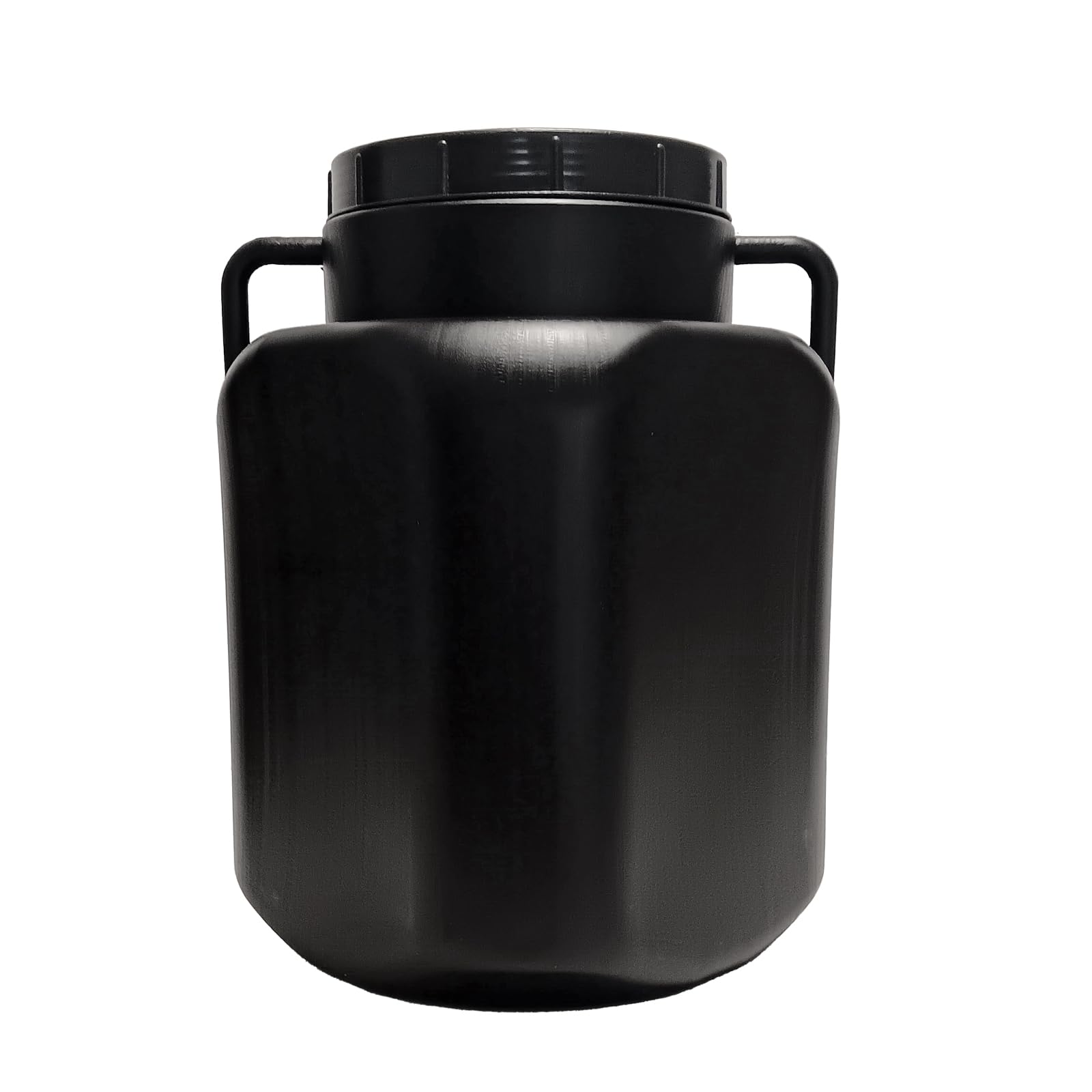 BAUPROFI Fût carré de 50 l - Noir - À col large - Convient à un usage alimentaire - Pour le camping et la pluie