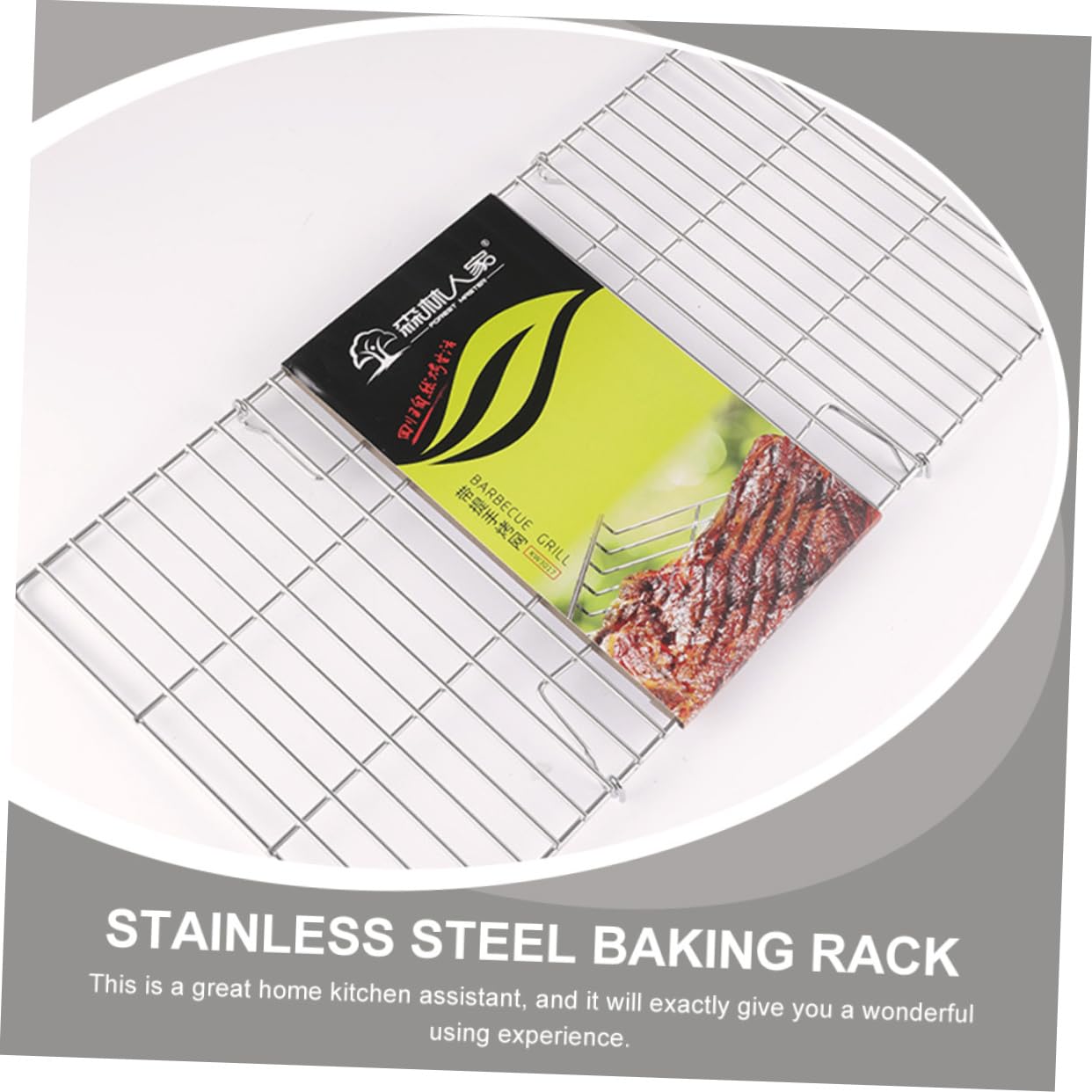 IWOWHERO Multi Function Wear Resistant Cooling Rack Durable Baking Rack for Outdoor Grilling Baking for Bread Cakes Roasting Sturdy Stable Design Easy to Use