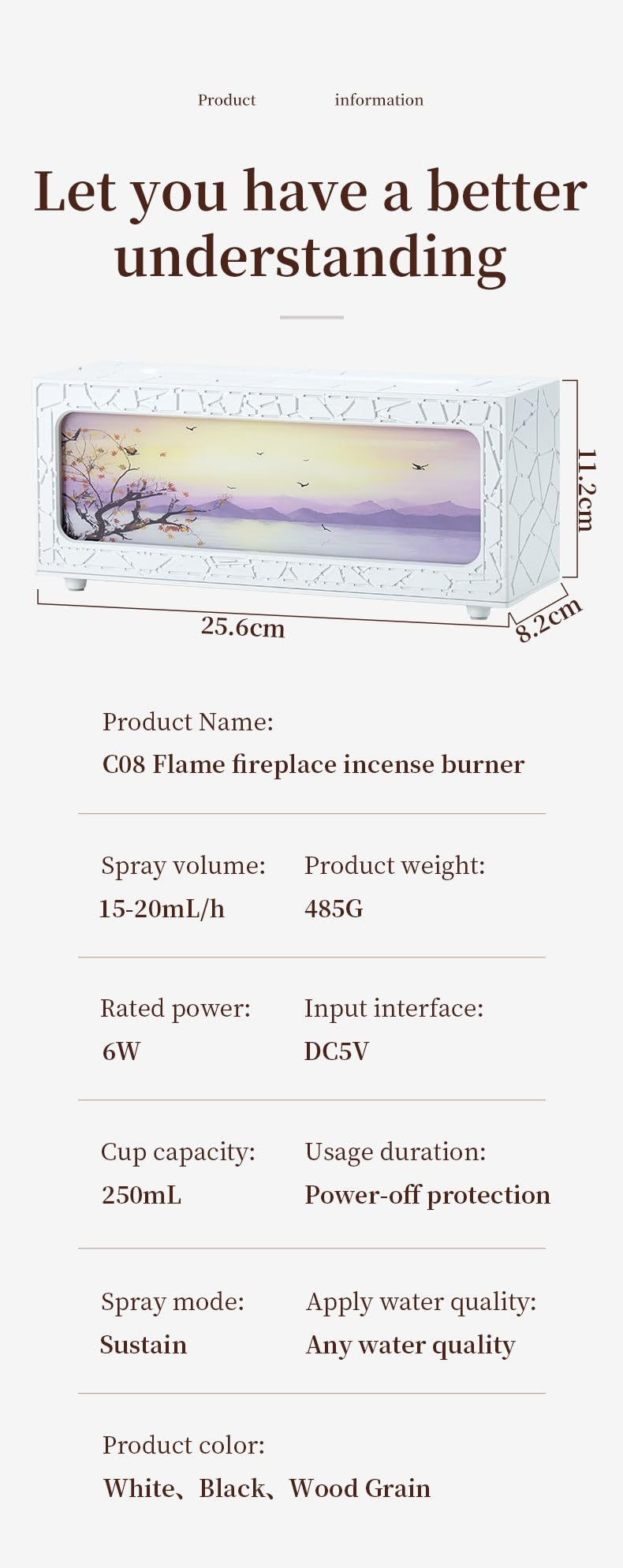 Diffusore di oli essenziali per aromaterapia, 7 colori, diffusore di oli essenziali per aromaterapia, 250 ml, umidificatore ad ultrasuoni con timer per casa, camera da letto, ufficio, yoga
