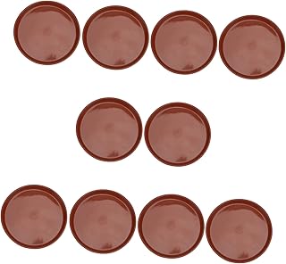 SECFOU 10 Pçs Bandeja Quadrada Vaso De Flores De Plástico Recipientes Para Ir Recipientes De Flor Planta Pires Bandeja Prato Prato Vaso De Planta Pires Bandejas De Vasos De Plantas De