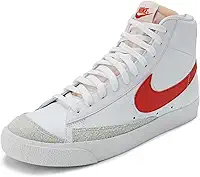Blazer Mid '77 Vintage Men's Shoes (BQ6806-128, Branco/Branco / Vermelho Picante)
