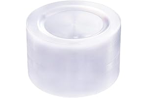 100 Clear Plastic Dinner Plates