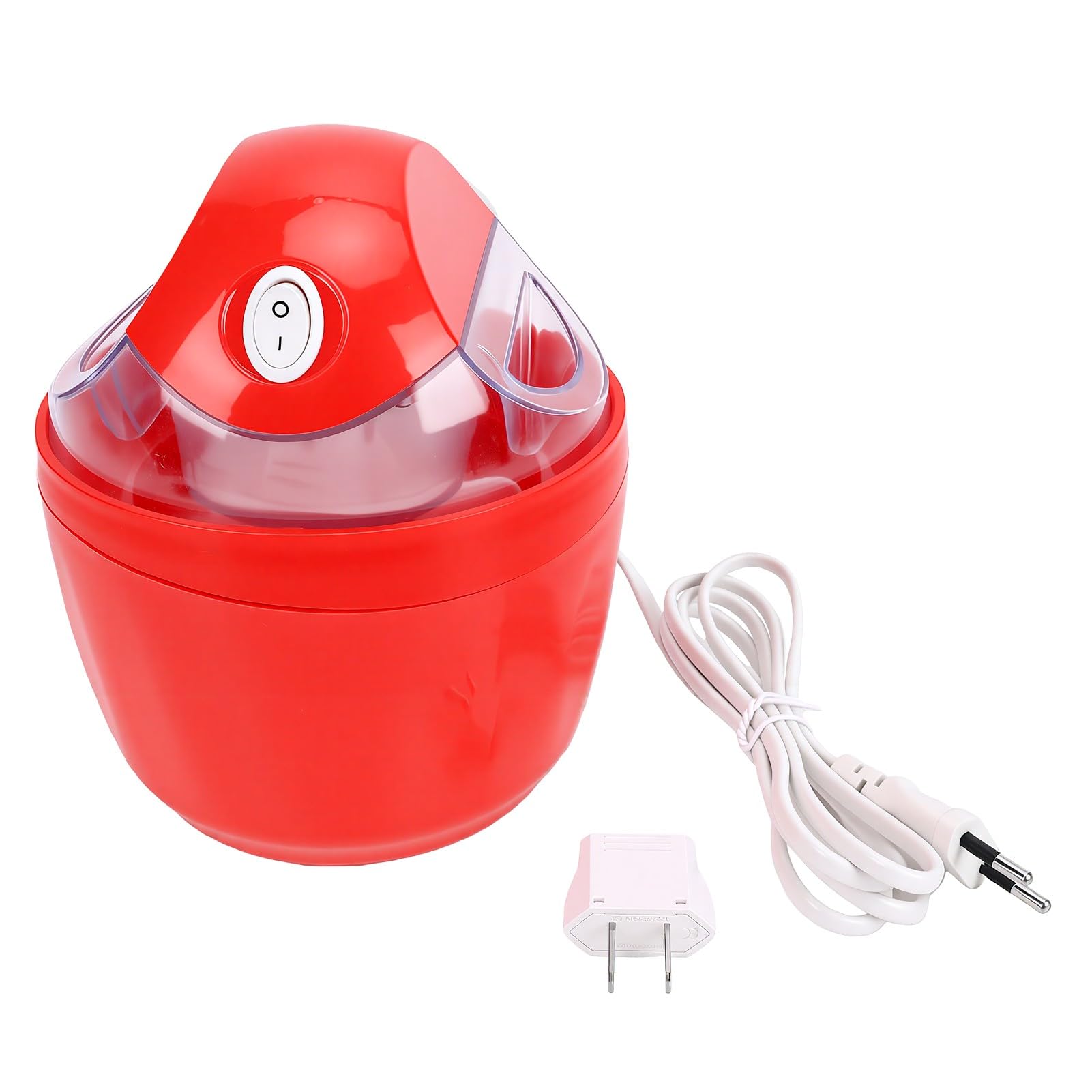 Topiky Máquina Eléctrica para Hacer Helado para Niños, Tazón Mini (rojo)