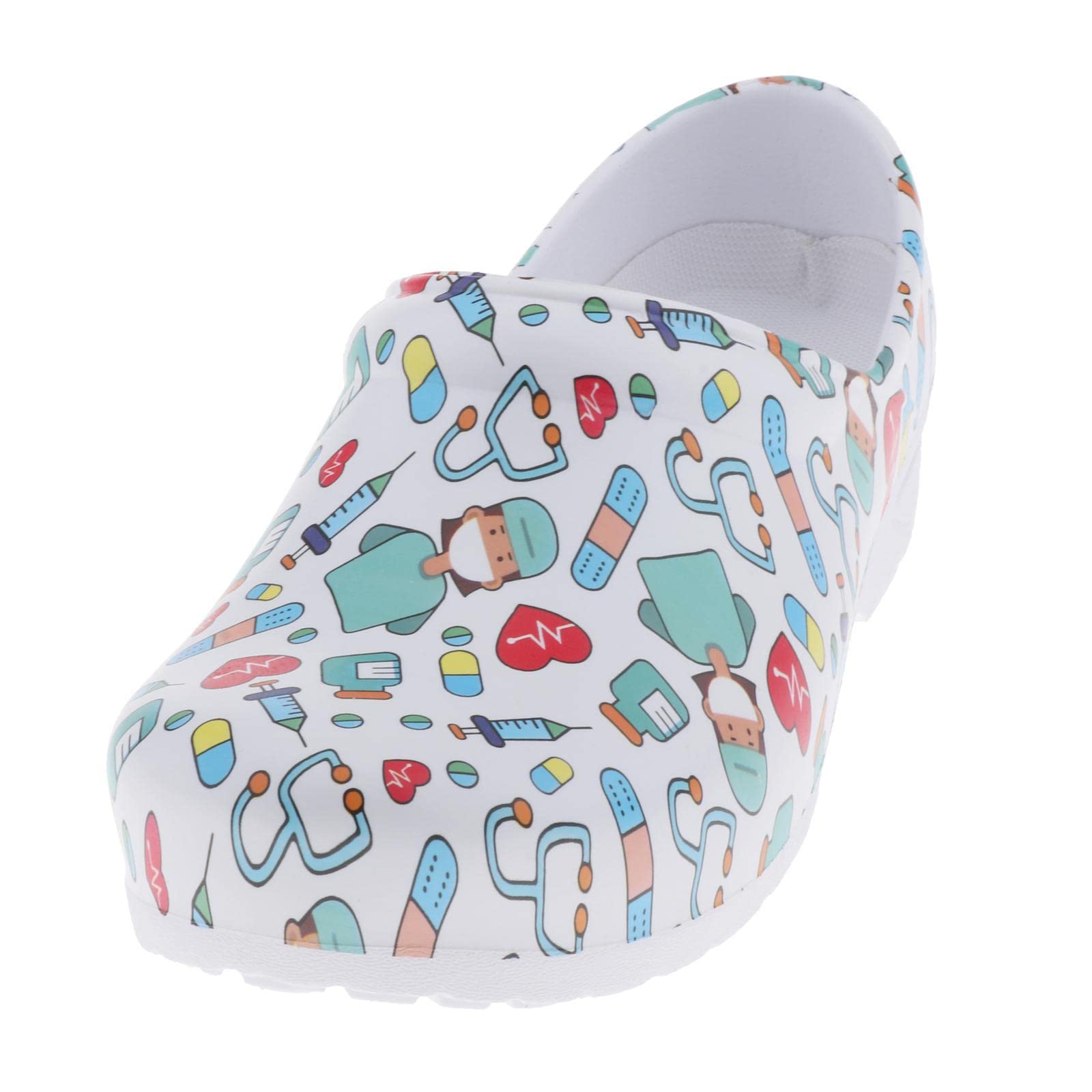 calandis CALANDIS™ Patterned Clog Comfortable Slip On Shoes for Women Garden Shoes Slipers 40 | Occupational | Womens Shoes-picture-42