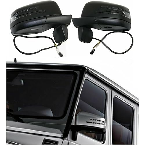 Aftermarket Facelift Black Side Mirrors Set For Benz G Class G500 G55 G63 W463