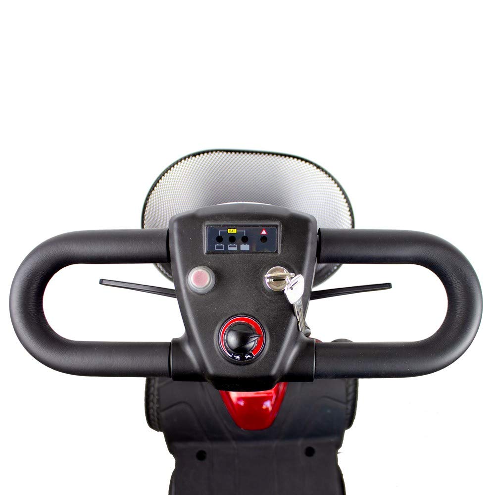 Mobiclinic®, Vehículo para Personas con Movilidad Reducida, Auton. 10km, Motor 250w, Hasta 135kg, Ruedas antivuelco, Velocidad 6.4 km/h, Asiento giratorio, Altura y manillar ajustable, Virgo