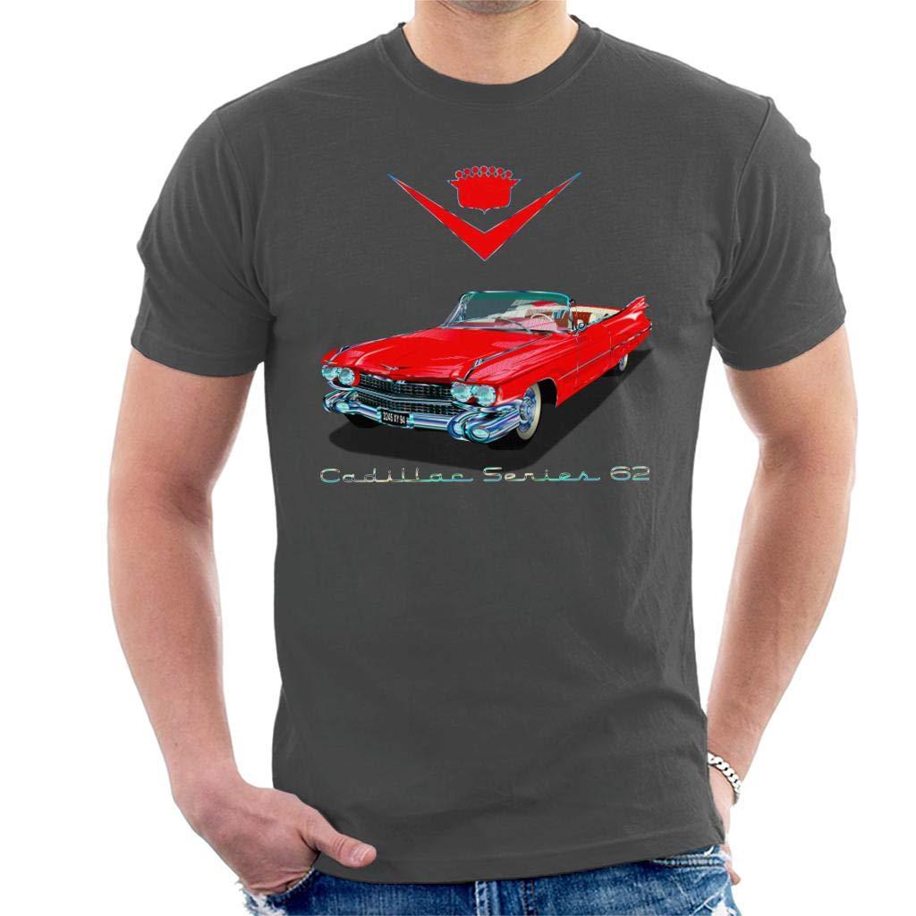 1959 Cadillac Series 62 Men's T-Shirt Charcoal